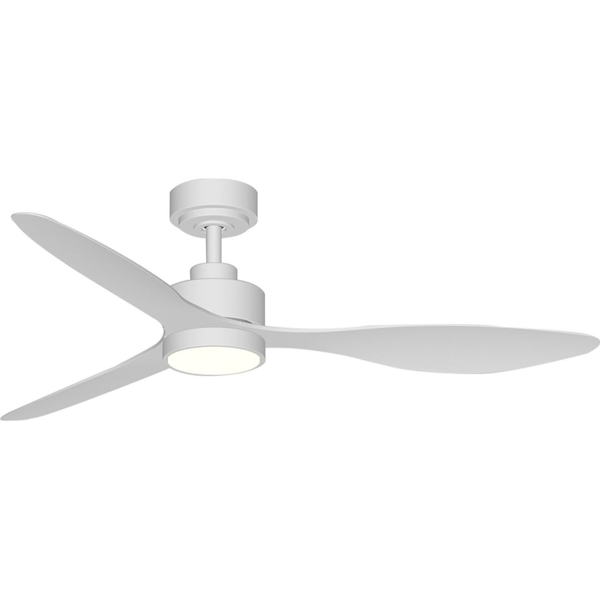 Aigostar - LED Reguliuojamas lubinis ventiliatorius LED/20W/230V 2700-6500K 132cm balta + nuotolinio valdymo pultas