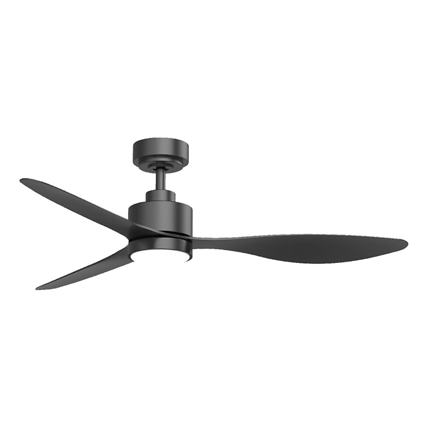 Aigostar - LED Reguliuojamas lubinis ventiliatorius LED/20W/230V 2700-6500K 132cm juoda + nuotolinio valdymo pultas