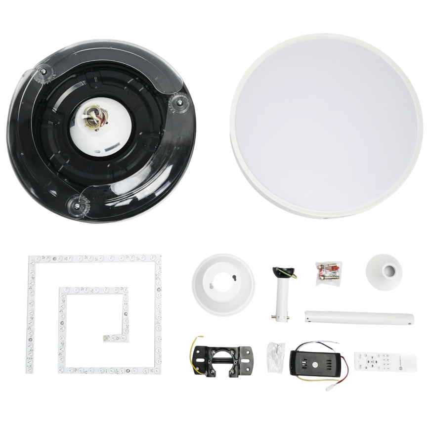 Aigostar - LED Reguliuojamas lubinis ventiliatorius LED/36W/230V 2700-6500K diametras 107 cm + nuotolinio valdymo pultas balta
