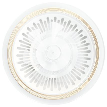 Aigostar - LED Reguliuojamas lubinis ventiliatorius LED/40W/230V 2700/4000/6500K diametras 50 cm + nuotolinio valdymo pultas balta