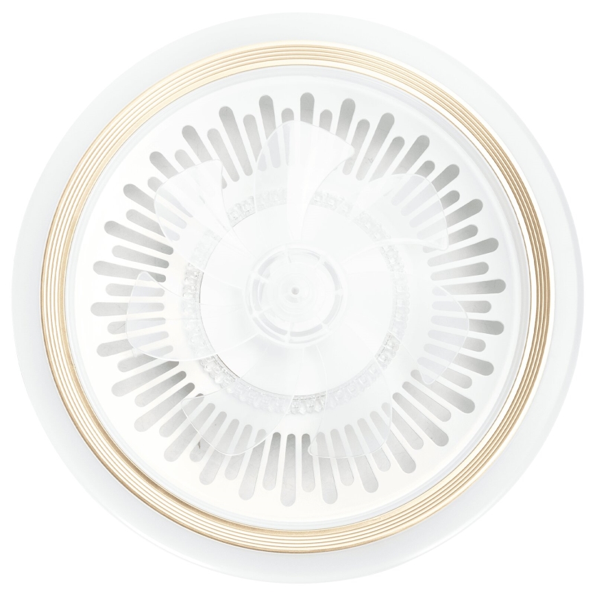 Aigostar - LED Reguliuojamas lubinis ventiliatorius LED/40W/230V 2700/4000/6500K diametras 50 cm + nuotolinio valdymo pultas balta