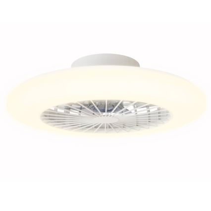 Aigostar - LED Pritemdomas lubinis šviestuvas su ventiliatoriumi LED/40W/230V 2700-6500K diametras 48,5 cm balta + nuotolinio valdymo pultas