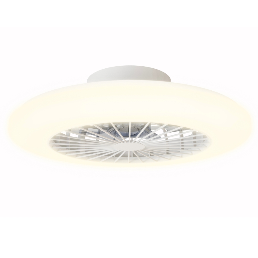 Aigostar - LED Pritemdomas lubinis šviestuvas su ventiliatoriumi LED/40W/230V 2700-6500K diametras 48,5 cm balta + nuotolinio valdymo pultas