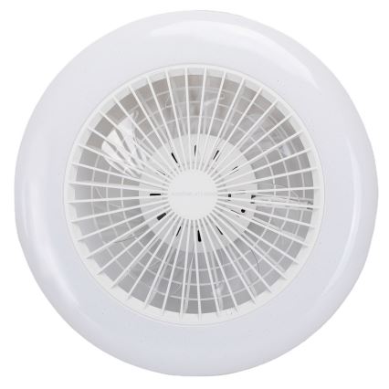 Aigostar - LED Pritemdomas lubinis šviestuvas su ventiliatoriumi LED/40W/230V 2700-6500K diametras 48,5 cm balta + nuotolinio valdymo pultas
