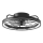 Aigostar - LED Reguliuojamas lubinis ventiliatorius LED/40W/230V 2700-6500K diametras 48 cm + nuotolinio valdymo pultas juoda