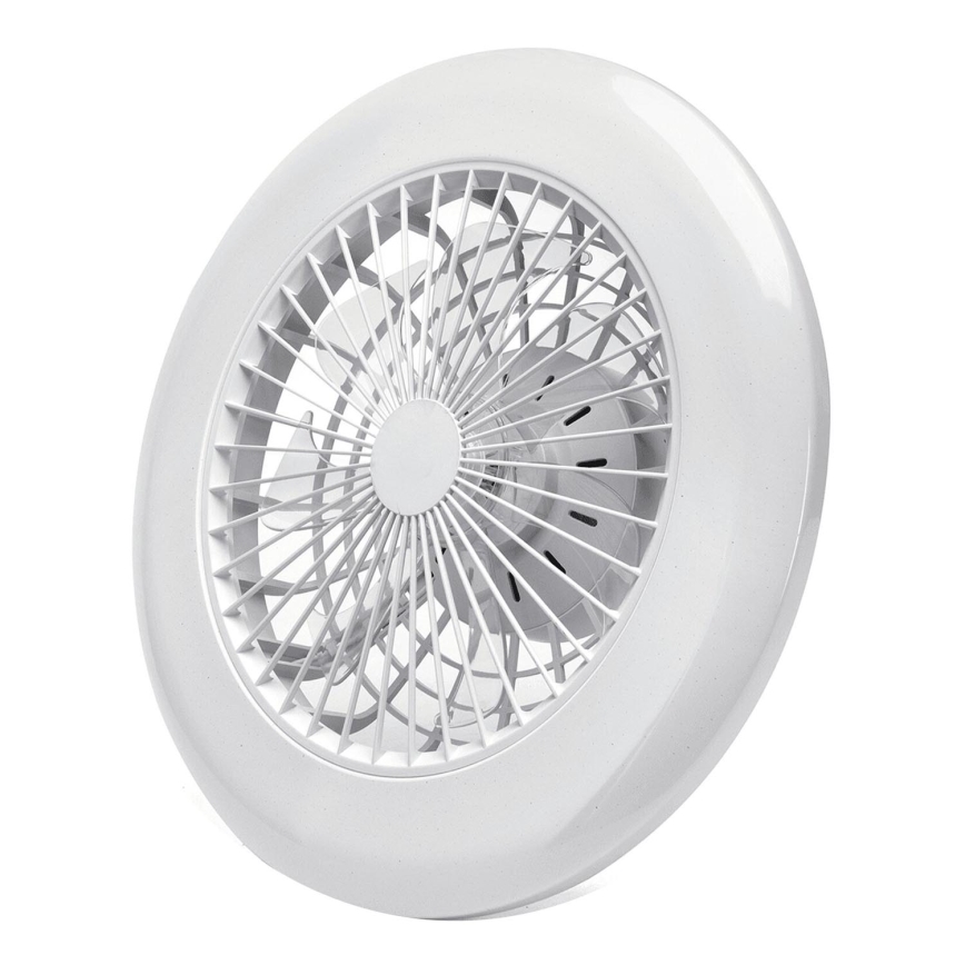 Aigostar - LED Reguliuojamas lubinis ventiliatorius LED/40W/230V 2700-6500K diametras 49 cm + nuotolinio valdymo pultas balta