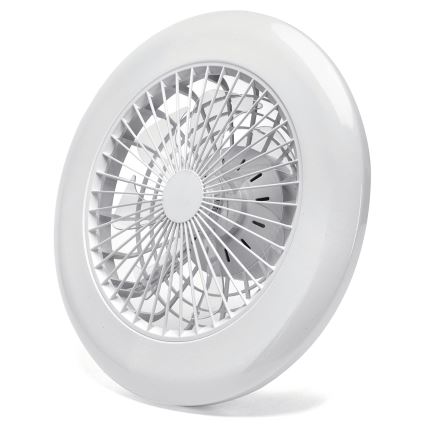 Aigostar - LED Reguliuojamas lubinis ventiliatorius LED/40W/230V 2700-6500K diametras 49 cm + nuotolinio valdymo pultas balta