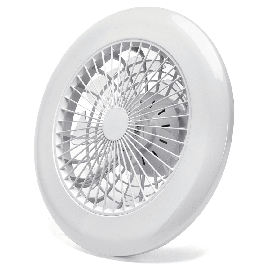 Aigostar - LED Reguliuojamas lubinis ventiliatorius LED/40W/230V 2700-6500K diametras 49 cm + nuotolinio valdymo pultas balta
