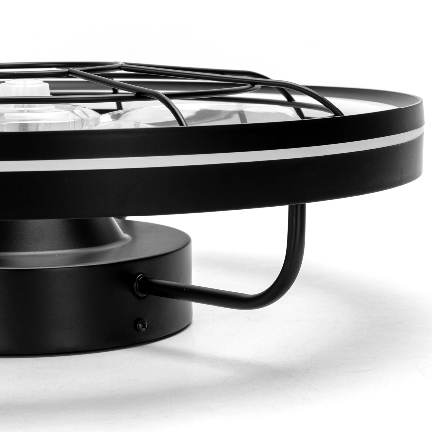 Aigostar - LED Reguliuojamas lubinis ventiliatorius LED/40W/230V 2700-6500K diametras 48 cm + nuotolinio valdymo pultas juoda
