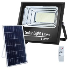 Aigostar - LED Reguliuojamas saulės energijos prožektorius LED/200W/3,2V IP67 + VP
