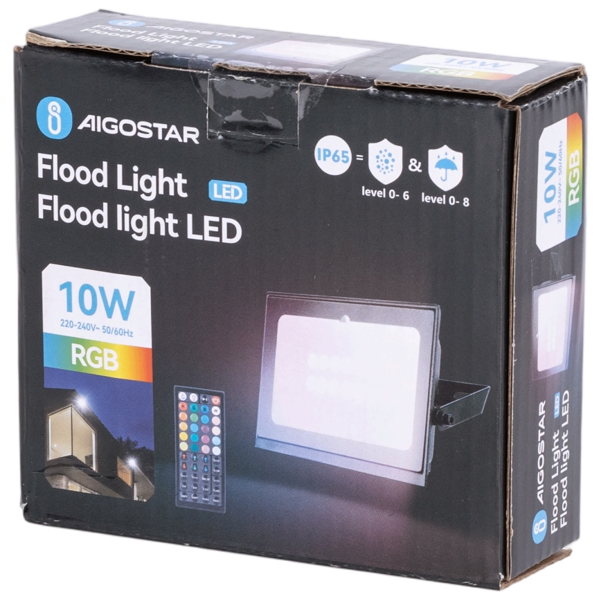 Aigostar - LED RGB dimeriuojamas prožektorius LED/20W/230V IP65 + nuotolinis pultas