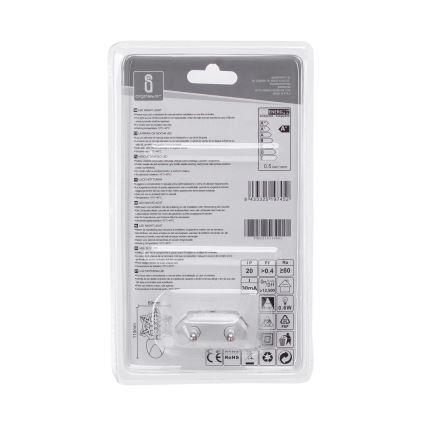 Aigostar - LED RGB Naktinė lemputė su prieblandos jutikliu LED/0,5W/230V snaigė