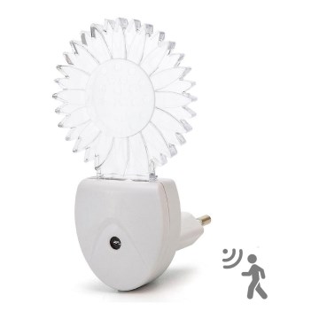 Aigostar - LED RGB naktinis šviesos diodų šviesos jutiklis LED/0,5W/230V saulė