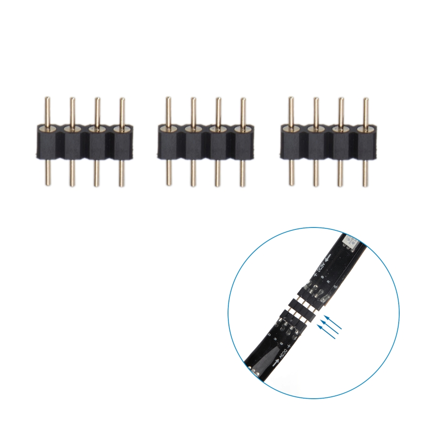 Aigostar - LED RGB išmanioji pritemdoma juostelė 4x0,5m LED/4,5W/5V Wi-Fi + nuotolinio valdymo pultas