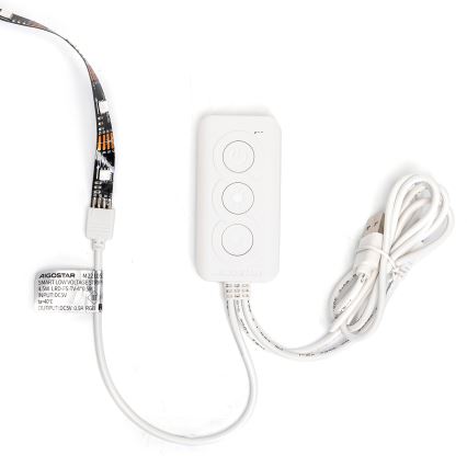 Aigostar - LED RGB išmanioji pritemdoma juostelė 4x0,5m LED/4,5W/5V Wi-Fi + nuotolinio valdymo pultas