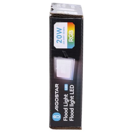 Aigostar - RGB dimeriuojamas 10W LED prožektorius 230V IP65 + nuotolinis valdymas