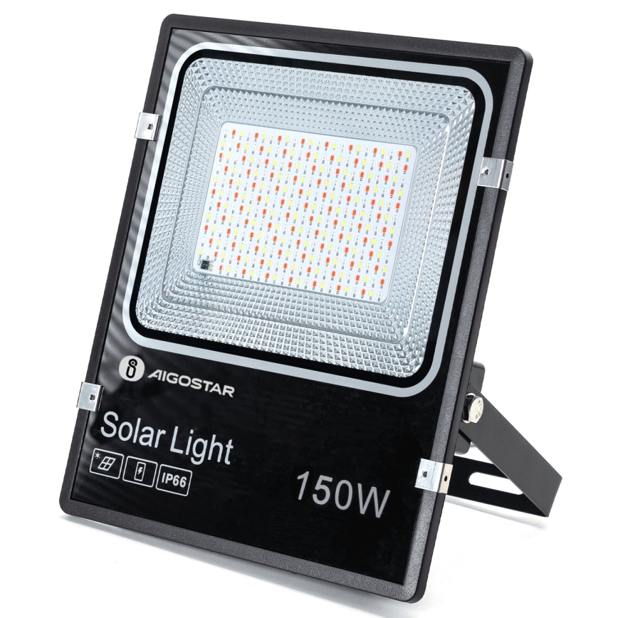 Aigostar - LED RGB Pritemdomas saulės prožektorius LED/150W/3,2V IP66 + nuotolinio valdymo pultas