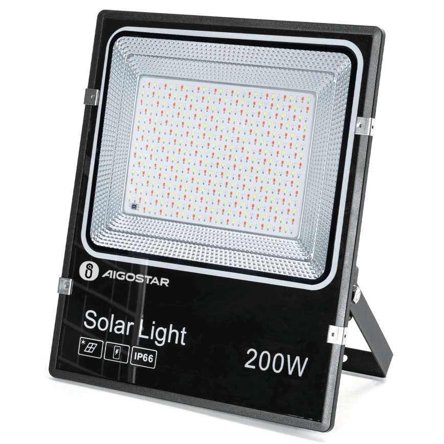 Aigostar - LED RGB Pritemdomas saulės prožektorius LED/200W/3,2V IP66 + nuotolinio valdymo pultas