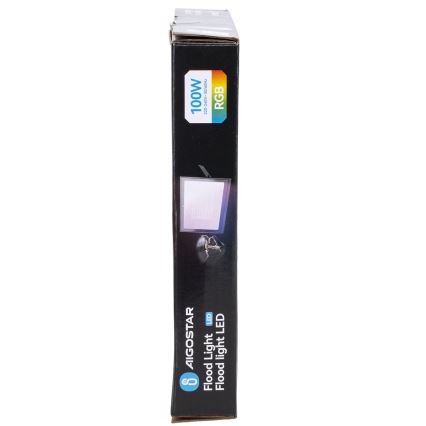 Aigostar - RGB LED prožektorius LED/100W/230V IP65 su nuotoliniu valdymu