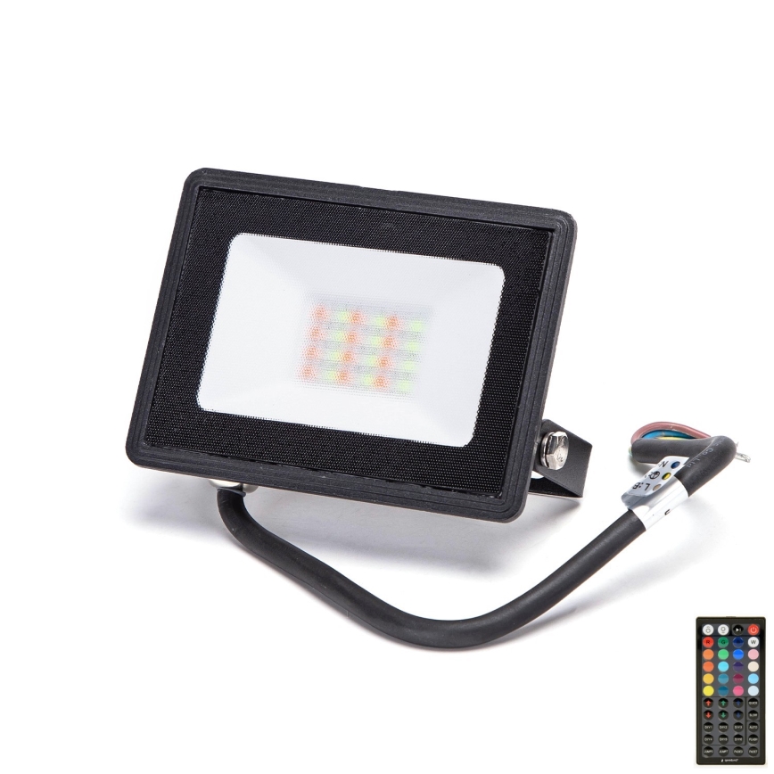 Aigostar - LED RGB prožektorius LED/20W/230V IP65 + nuotolinio valdymo pultas