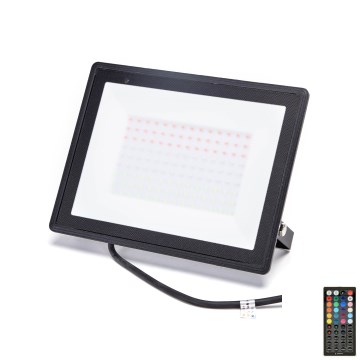 Aigostar - LED RGB reguliuojamas reflektorius LED/100W/230V IP65 + nuotolinio valdymo pultas