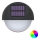 Aigostar - LED RGB Saulės energija įkraunamas sieninis šviestuvas LED/1W/1,2V juoda IP44