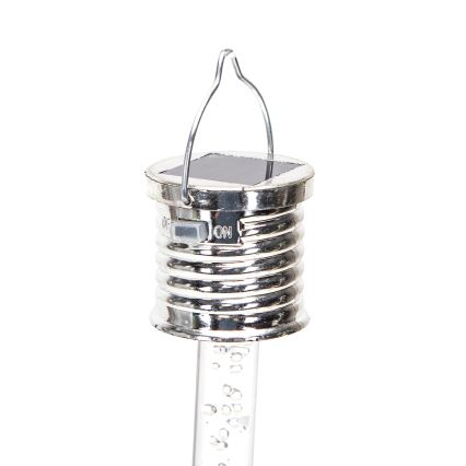Aigostar - LED RGB šviestuvas, įkraunamas saulės energija LED/0,006W/1,2V 4000 mAh chromas IP44