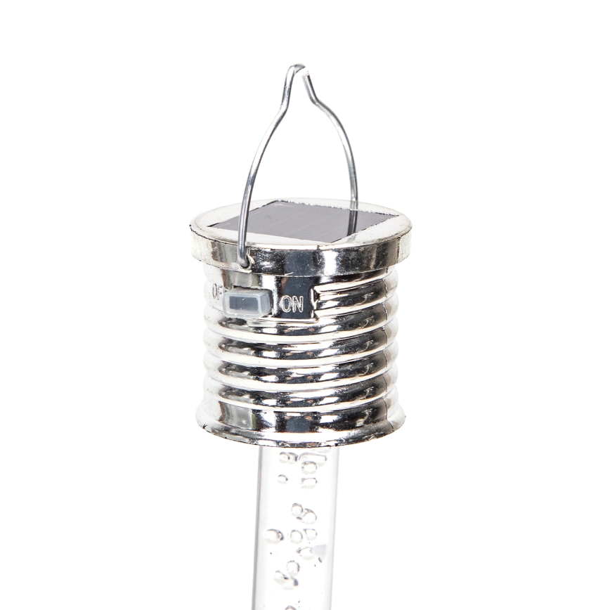 Aigostar - LED RGB šviestuvas, įkraunamas saulės energija LED/0,006W/1,2V 4000 mAh chromas IP44