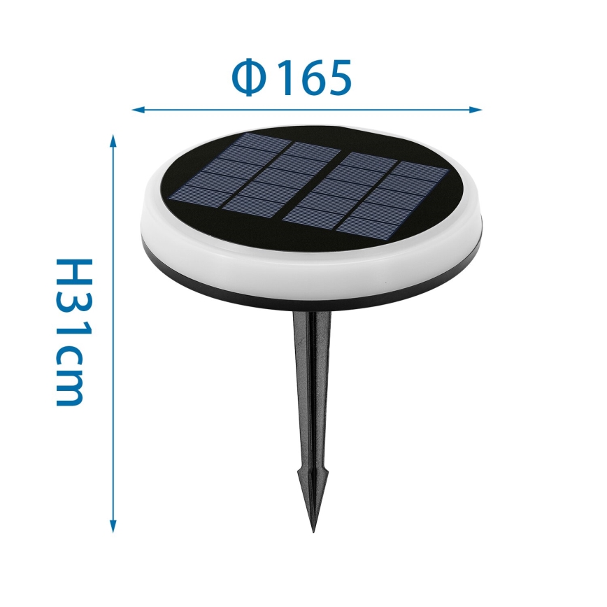 Aigostar - LED RGB šviestuvas, įkraunamas saulės energija LED/0,6W/3,7V IP65