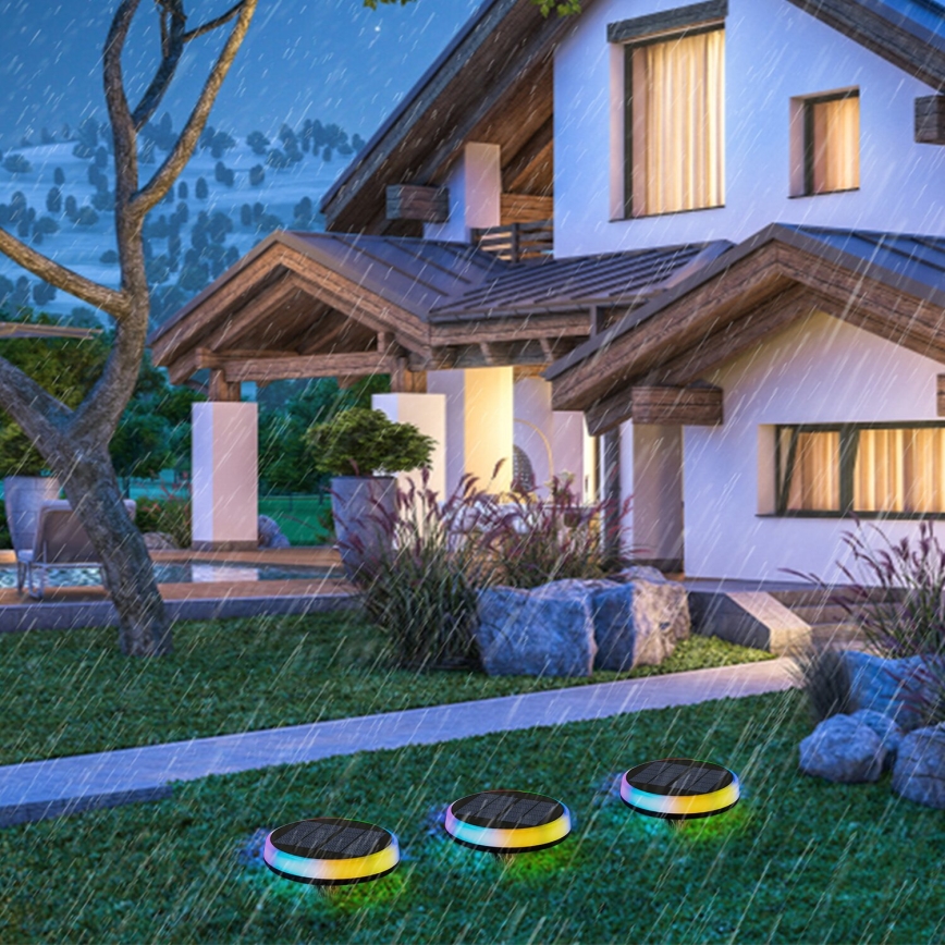 Aigostar - LED RGB šviestuvas, įkraunamas saulės energija LED/0,6W/3,7V IP65