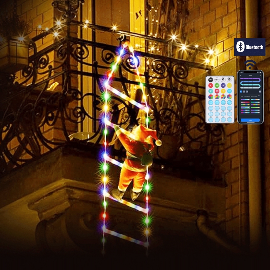 Aigostar - LED RGBICW Lauko kalėdinė dekoracija 150xLED/230V 3m IP44 + nuotolinis pultas