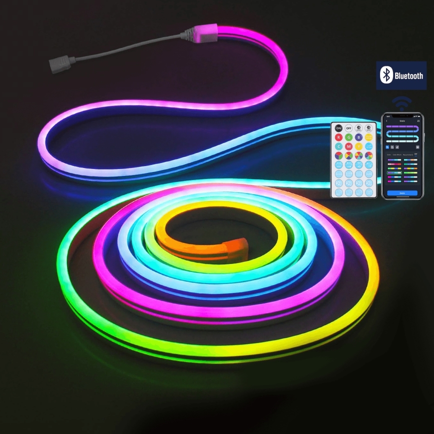 Aigostar - LED RGBICW lauko kalėdinė girlianda, 90 LED, 3 m, IP44, su nuotoliniu valdymu