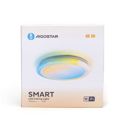 Aigostar - LED RGBW Dimbare Badkamer lempa LED/39W/230V 50 cm Wi-Fi IP44