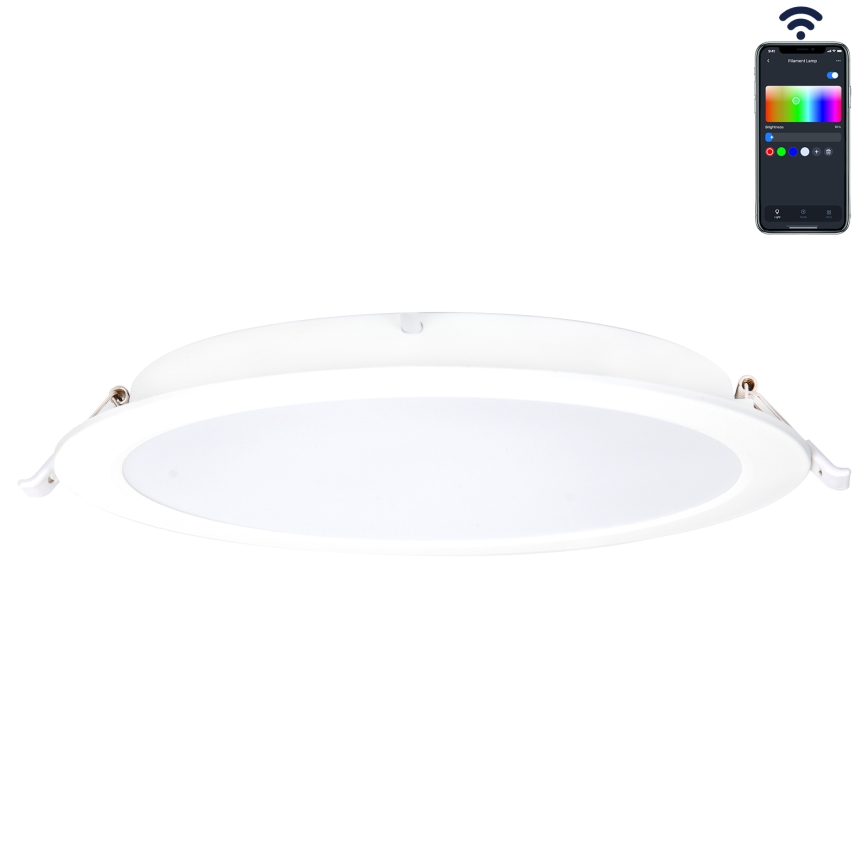Aigostar - LED RGBW Pritemdomas įleidžiamas lubinis vonios šviestuvas MESH Išmanus LED/18W/230V 2700-6500K IP44