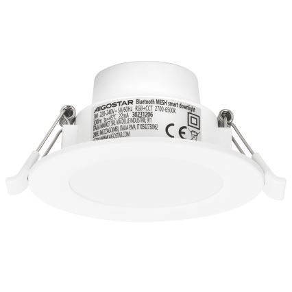 Aigostar - LED RGBW Pritemdomas įleidžiamas lubinis vonios šviestuvas MESH Išmanus LED/3W/230V 2700-6500K IP44