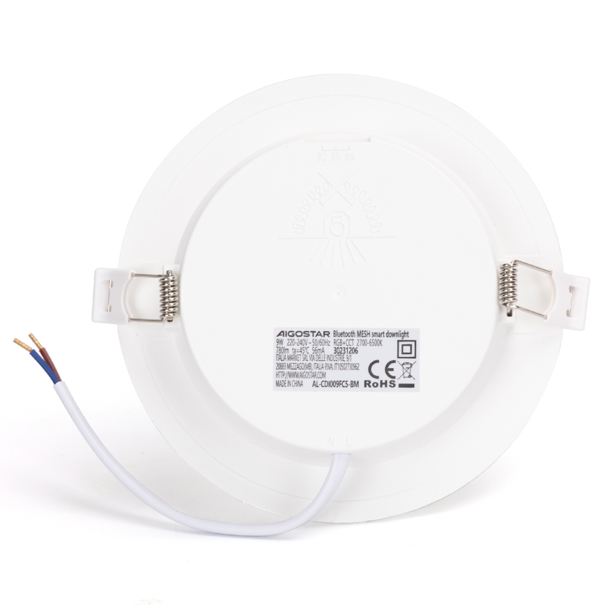 Aigostar - LED RGBW Pritemdomas įleidžiamas lubinis vonios šviestuvas MESH Išmanus LED/9W/230V 2700-6500K IP44