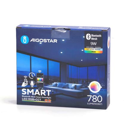 Aigostar - LED RGBW Pritemdomas įleidžiamas lubinis vonios šviestuvas MESH Išmanus LED/9W/230V 2700-6500K IP44