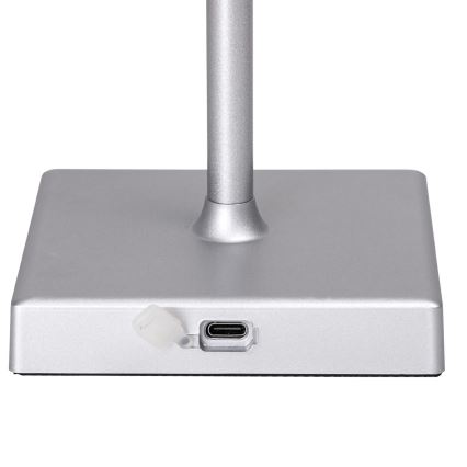 Aigostar - LED RGBW Pritemdoma įkraunama lauko lempa LED/4W/5V 3600mAh balta/matinis chromas IP54