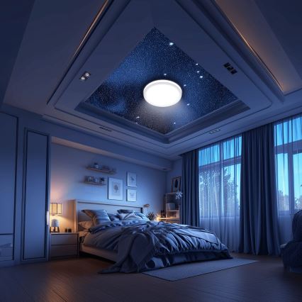 Aigostar - LED RGBW Pritemdomas sieninis vonios šviestuvas MESH Išmanus LED/24W/230V 3000-6500K IP44 + nuotolinio valdymo pultas