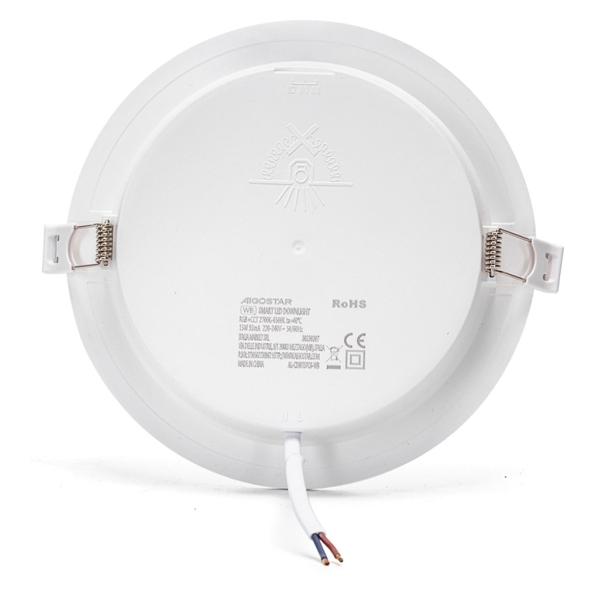 Aigostar - LED RGBW Pritemdomas įleidžiamas lubinis šviestuvas LED/15W/230V 2700-6500K diametras 17,5 cm Wi-Fi