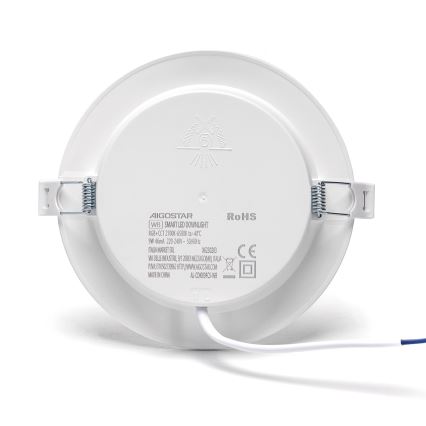 Aigostar - LED RGBW Pritemdomas įleidžiamas lubinis šviestuvas LED/9W/230V 2700-6500K diametras 14,5 cm Wi-Fi