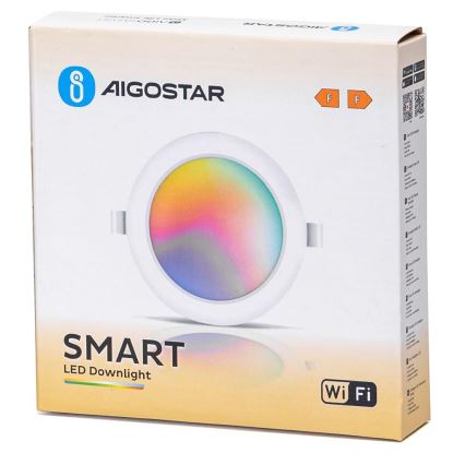 Aigostar - LED RGBW Pritemdomas įleidžiamas lubinis šviestuvas LED/9W/230V 2700-6500K diametras 14,5 cm Wi-Fi