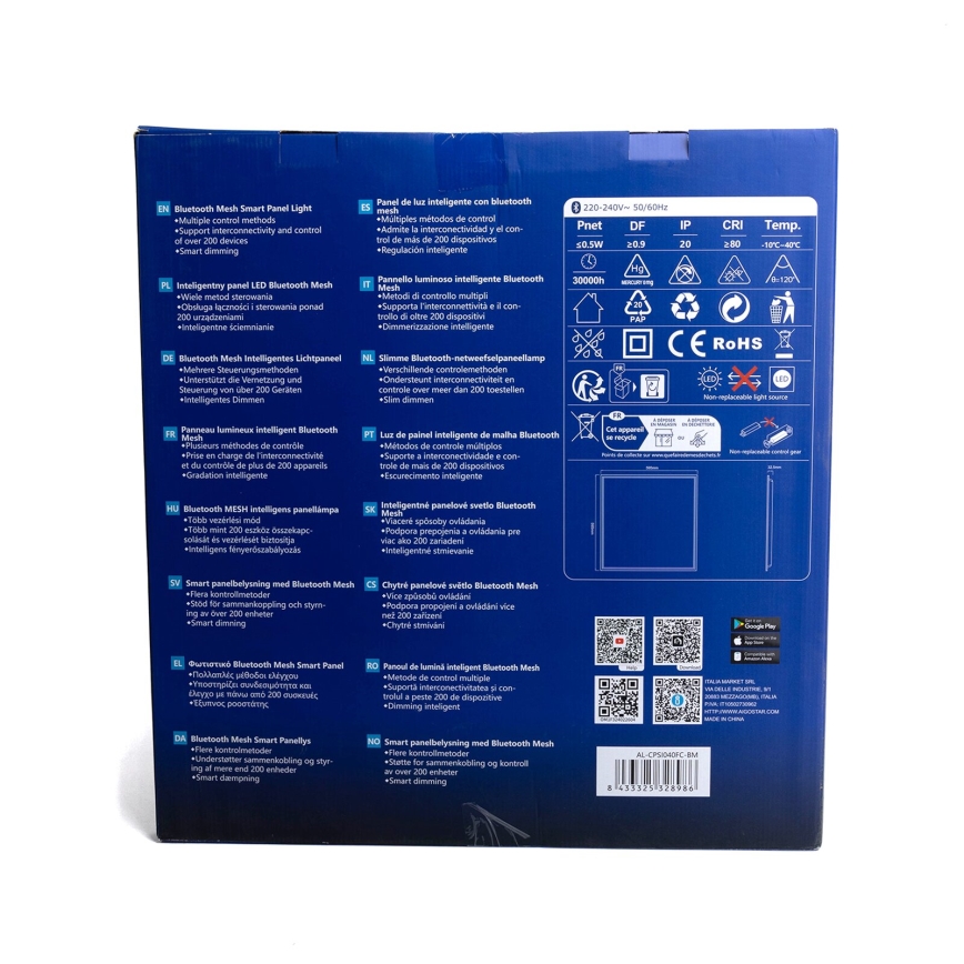 Aigostar - LED RGBW Pritemdomas įleidžiamas skydelis MESH LED/36W/230V 60x60 cm