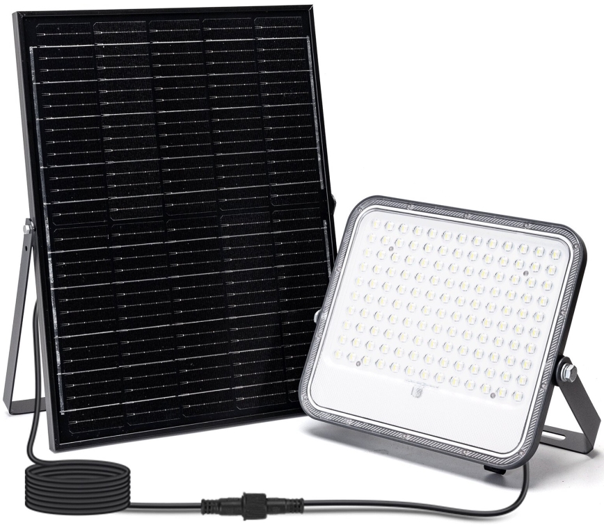 Aigostar - LED RGBW Pritemdomas saulės prožektorius LED/200W/3,4V IP66 + nuotolinio valdymo pultas