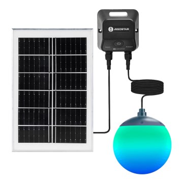 Aigostar - LED RGBW Pritemdomas saulės sietynas MESH LED/20W/3,7V 4000 mAh 2700K-6500K IP65 diametras 15 cm