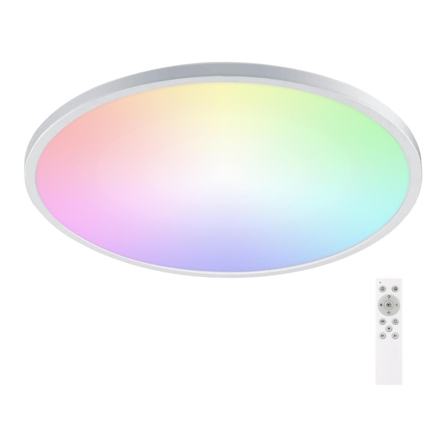 Aigostar - LED RGBW Pritemdomas sieninis vonios šviestuvas LED/24W/230V 3000-6500K diametras 42 cm IP44 + nuotolinio valdymo pultas