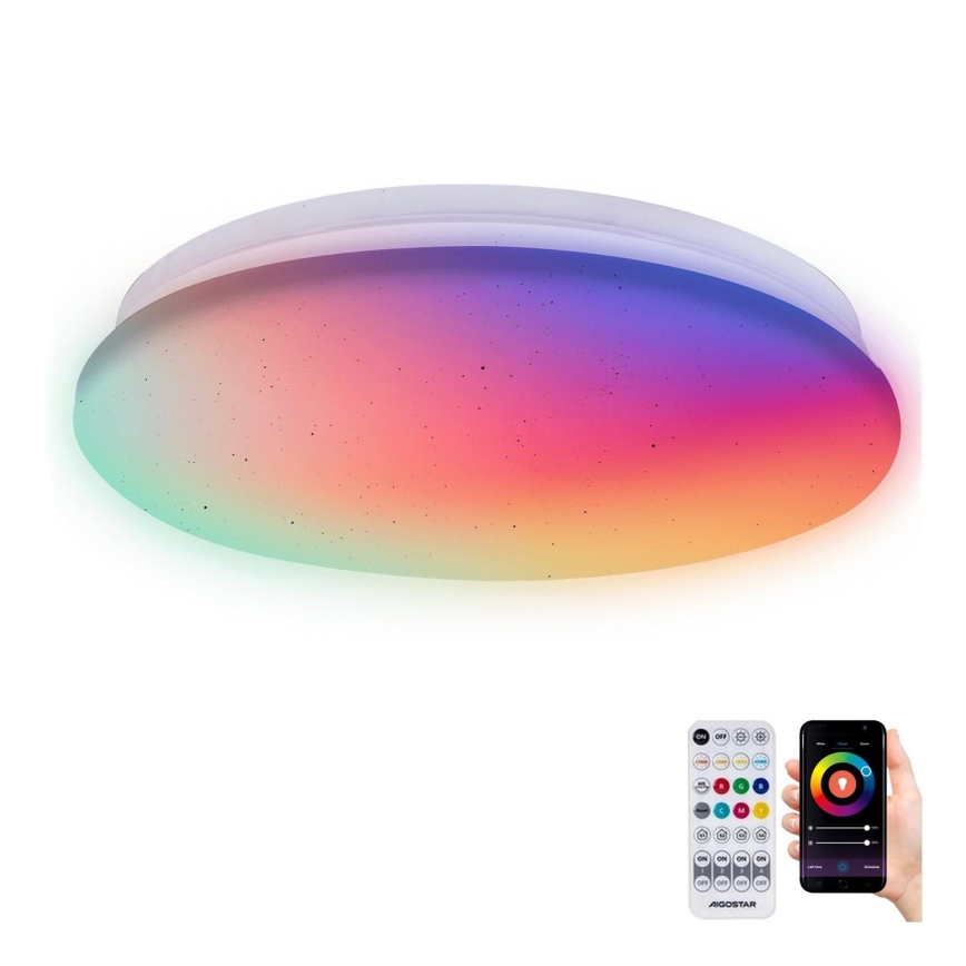 Aigostar - LED RGBW Pritemdomas sieninis vonios šviestuvas MESH Išmanus LED/12W/230V IP44 + nuotolinio valdymo pultas