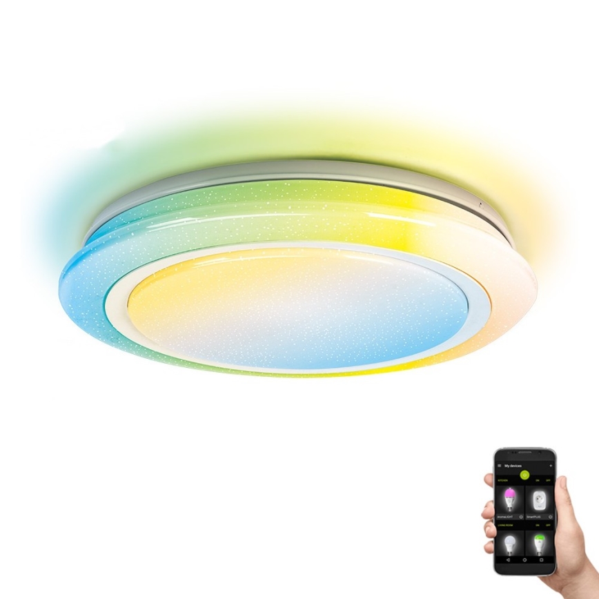 Aigostar - LED RGBW Pritemdomas vonios šviestuvas LED/27W/230V 40 cm Wi-Fi IP44
