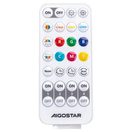 Aigostar - LED RGBW Pritemdomi sieniniai šviestuvai MESH Išmanus LED/8W/230V + nuotolinio valdymo pultas