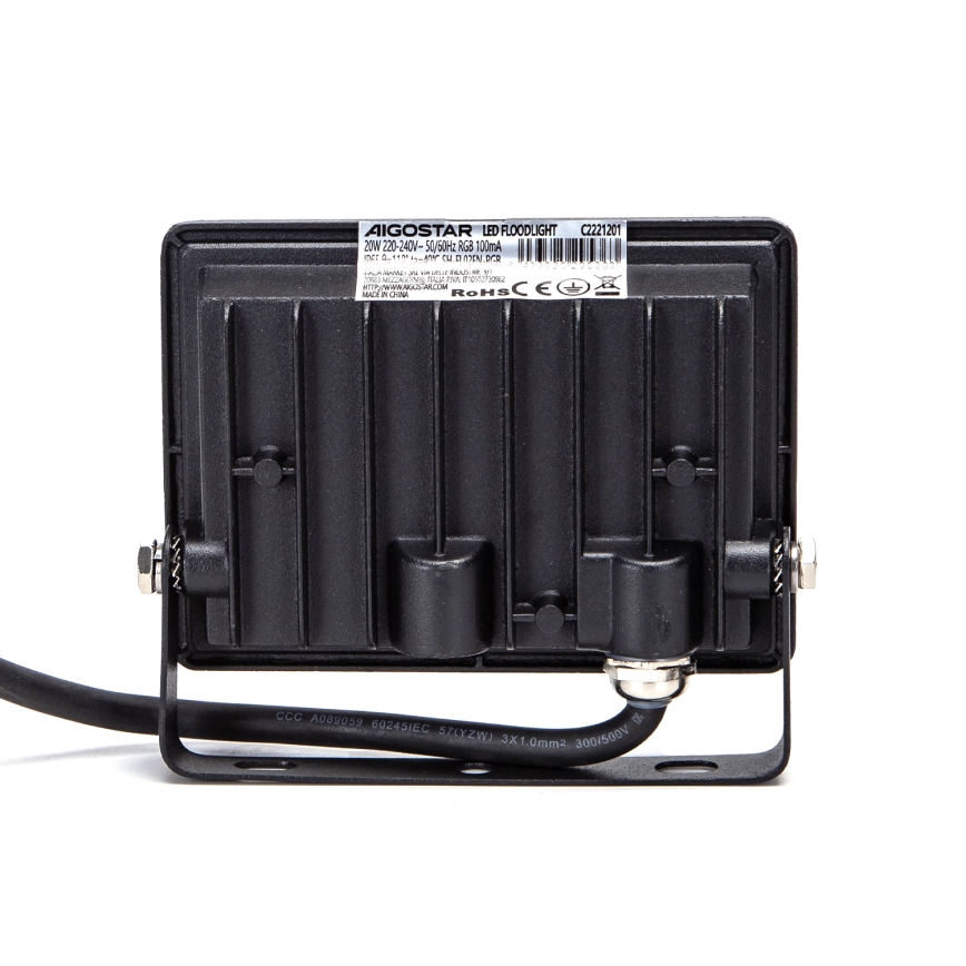 Aigostar - reguliuojamas LED RGBW prožektorius LED/20W/230V IP65 + nuotolinis valdymas